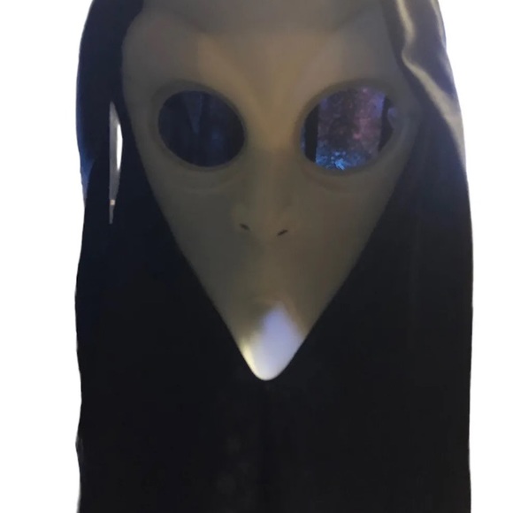 Easter Unlimited Vintage Halloween Alien Face Mask Glow In Dark - Picture 4 of 10